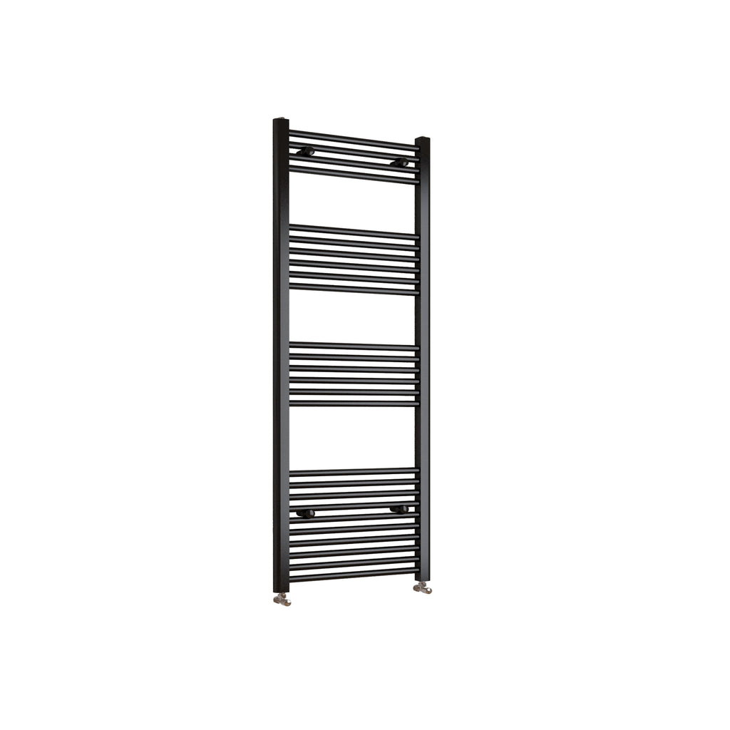 1600x500mm Black Heated Towel Rail Straight Bathroom Radiator