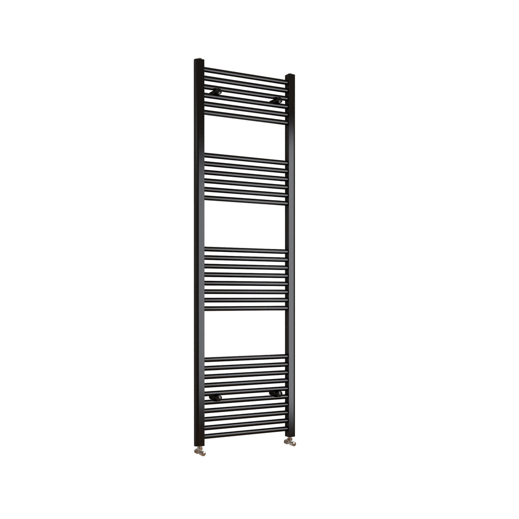 1800x400mm Black Heated Towel Rail Straight Bathroom Radiator