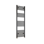 1800x400mm Black Heated Towel Rail Straight Bathroom Radiator