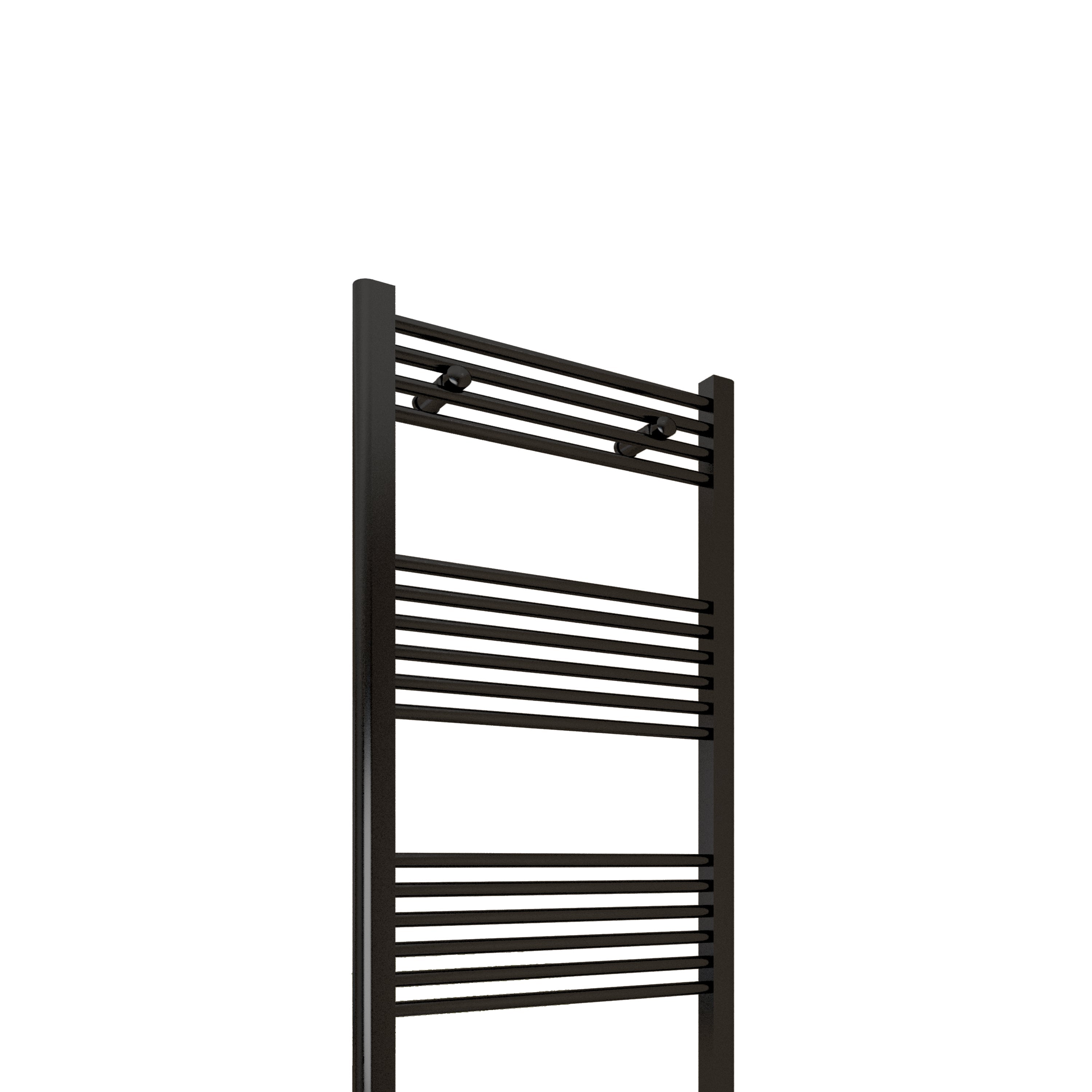 Aver-Growth- 1000x400mm Black Heated Towel Rail Straight Designer Bathroom Ladder Radiator