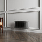 Aver-Growth- Traditional Horizontal 300x605mm 2 Columns Anthracite Cast Iron Radiator