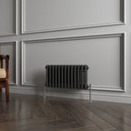 Aver-Growth- Traditional Horizontal 300x605mm 2 Columns Black Cast Iron Radiator