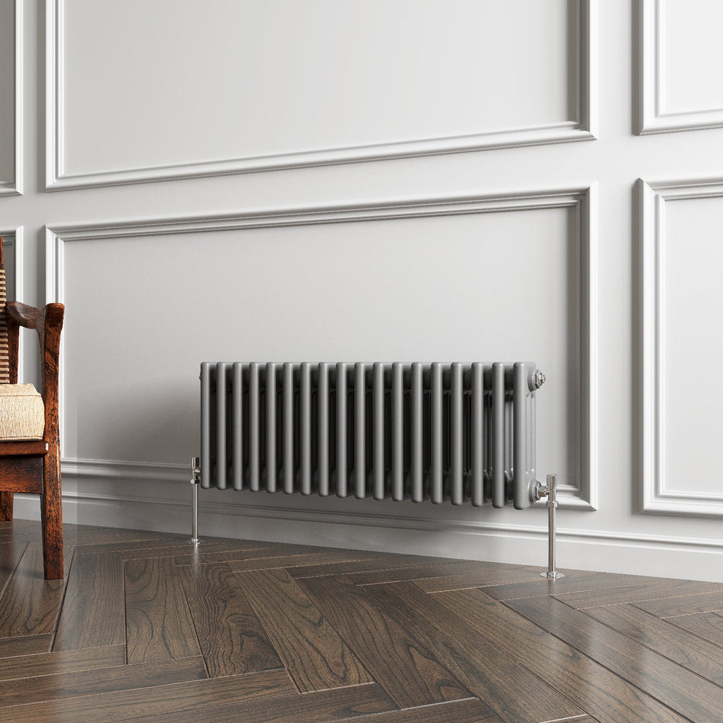 Aver-Growth- Traditional Horizontal 300x830mm 3 Columns Anthracite Cast Iron Radiator