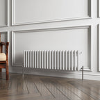 Aver-Growth- Traditional Horizontal 300x1010mm 3 Columns White Cast Iron Radiator