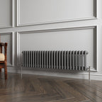 Aver-Growth- Traditional Horizontal 300x1190mm 2 Columns Anthracite Cast Iron Radiator