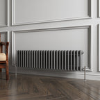 Aver-Growth- Traditional Horizontal 300x1190mm 3 Columns Anthracite Cast Iron Radiator