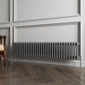 Aver-Growth- Traditional Horizontal 300x1460mm 2 Columns Anthracite Cast Iron Radiator