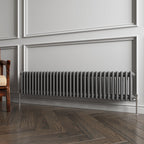 Aver-Growth- Traditional Horizontal 300x1460mm 2 Columns Anthracite Cast Iron Radiator