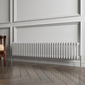 Aver-Growth- Traditional Horizontal 300x1460mm 2 Columns White Cast Iron Radiator