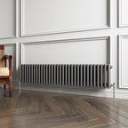 Aver-Growth- Traditional Horizontal 300x1460mm 3 Columns Anthracite Cast Iron Radiator