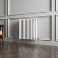 Aver-Growth- Traditional Horizontal 600x605mm 3 Columns White Cast Iron Radiator
