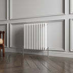 Aver-Growth- Traditional Horizontal 600x605mm 3 Columns White Cast Iron Radiator