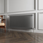 Aver-Growth- Traditional Horizontal 600x1190mm 2 Columns Anthracite Cast Iron Radiator