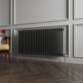 Aver-Growth- Traditional Horizontal 600x1190mm 2 Columns Black Cast Iron Radiator