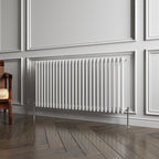 Aver-Growth- Traditional Horizontal 600x1190mm 2 Columns White Cast Iron Radiator