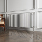 Aver-Growth- Traditional Horizontal 600x1190mm 3 Columns White Cast Iron Radiator