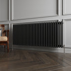 Aver-Growth- Traditional Horizontal 300x1460mm 3 Columns Black Cast Iron Radiator