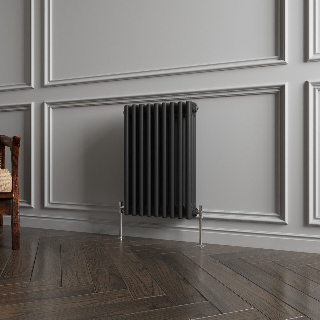 Aver-Growth- Traditional Horizontal 600x425mm 3 Columns Black Cast Iron Radiator