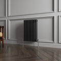 Aver-Growth- Traditional Horizontal 600x425mm 3 Columns Black Cast Iron Radiator