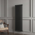 Aver-Growth- Traditional Vertical 1500x470mm 2 Columns Black Cast Iron Radiator