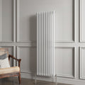 Aver-Growth- Traditional Vertical 1500x470mm 2 Columns White Cast Iron Radiator