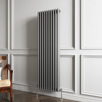 Aver-Growth- Traditional Vertical 1500x470mm 3 Columns Anthracite Cast Iron Radiator