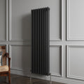 Aver-Growth- Traditional Vertical 1500x470mm 3 Columns Black Cast Iron Radiator