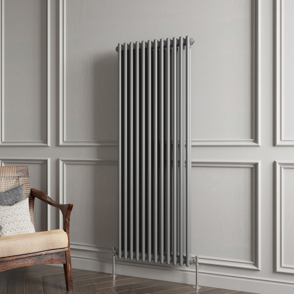 Aver-Growth- Traditional Vertical 1500x560mm 2 Columns Anthracite Cast Iron Radiator