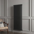 Aver-Growth- Traditional Vertical 1500x560mm 2 Columns Black Cast Iron Radiator