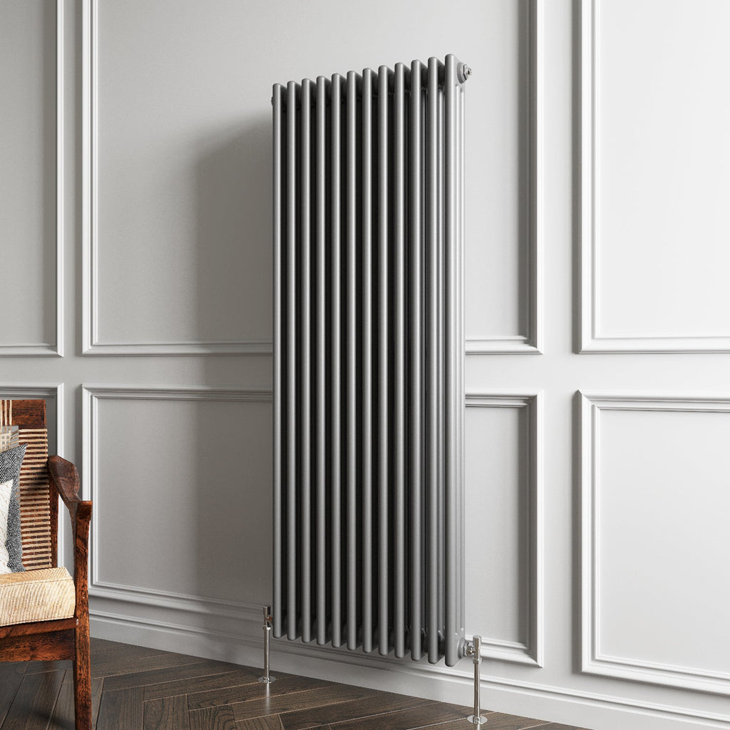 Aver-Growth- Traditional Vertical 1500x560mm 3 Columns Anthracite Cast Iron Radiator