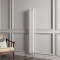 Aver-Growth- Traditional Vertical 1500x200mm 2 Columns White Cast Iron Radiator