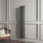 Aver-Growth- Traditional Vertical 1500x290mm 2 Columns Anthracite Cast Iron Radiator