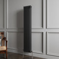 Aver-Growth- Traditional Vertical 1500x290mm 3 Columns Black Cast Iron Radiator