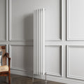 Aver-Growth- Traditional Vertical 1500x290mm 3 Columns White Cast Iron Radiator