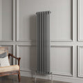 Aver-Growth- Traditional Vertical 1500x380mm 2 Columns Anthracite Cast Iron Radiator