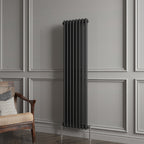 Aver-Growth- Traditional Vertical 1500x380mm 2 Columns Black Cast Iron Radiator