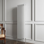 Aver-Growth- Traditional Vertical 1500x380mm 3 Columns White Cast Iron Radiator