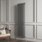 Aver-Growth- Traditional Vertical 1800x470mm 2 Columns Anthracite Cast Iron Radiator