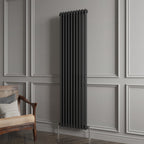 Aver-Growth- Traditional Vertical 1800x470mm 2 Columns Black Cast Iron Radiator