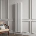 Aver-Growth- Traditional Vertical 1800x470mm 2 Columns White Cast Iron Radiator