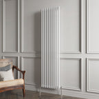 Aver-Growth- Traditional Vertical 1800x470mm 2 Columns White Cast Iron Radiator