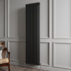 Aver-Growth- Traditional Vertical 1800x470mm 3 Columns Black Cast Iron Radiator