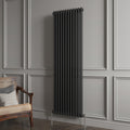 Aver-Growth- Traditional Vertical 1800x560mm 2 Columns Black Cast Iron Radiator