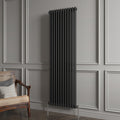 Aver-Growth- Traditional Vertical 1800x560mm 2 Columns Black Cast Iron Radiator