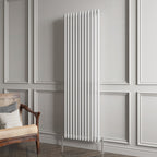 Aver-Growth- Traditional Vertical 1800x560mm 2 Columns White Cast Iron Radiator