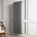 Aver-Growth- Traditional Vertical 1800x560mm 3 Columns Anthracite Cast Iron Radiator