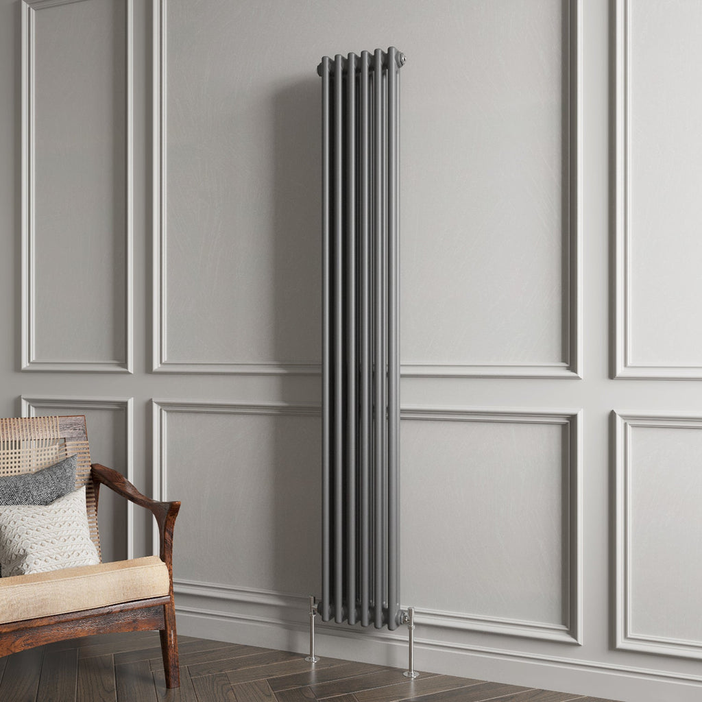 Aver-Growth- Traditional Vertical 1800x290mm 2 Columns Anthracite Cast Iron Radiator