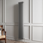 Aver-Growth- Traditional Vertical 1800x290mm 3 Columns Anthracite Cast Iron Radiator