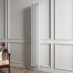 Aver-Growth- Traditional Vertical 1800x290mm 3 Columns White Cast Iron Radiator