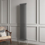 Aver-Growth- Traditional Vertical 1800x380mm 2 Columns Anthracite Cast Iron Radiator